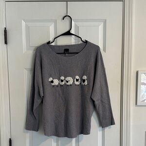 NWOT Aaeda Sheep Sweater in Grey size L